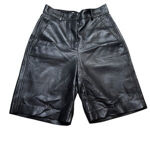 Babaton Adrian Vegan Leather Short Black Size 00